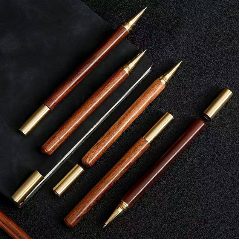 花梨木签字笔黄铜工艺中性笔中式创意笔文创商务礼品黑檀笔,文具电教/文化用品/商务用品,宝珠/走珠/签字笔,淘宝优惠券,粉丝福利购,淘宝优惠卷