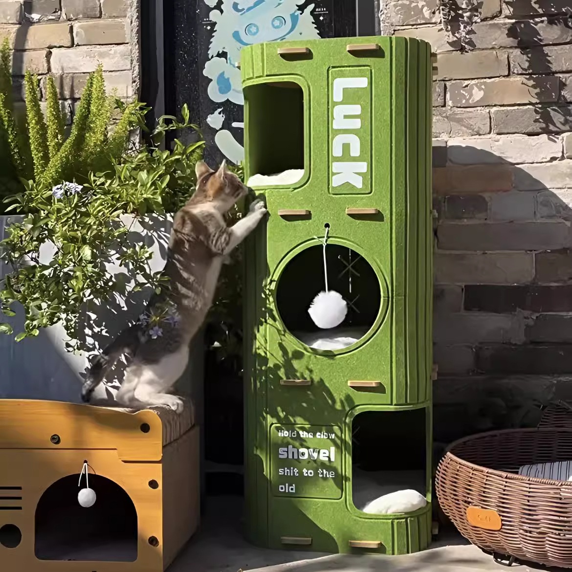 多层猫窝猫爬架猫树一体防猫抓沙发耐磨不掉屑安全感猫玩具睡窝