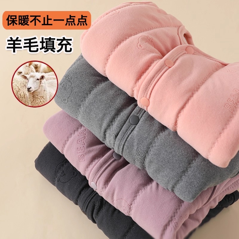 儿童马甲男童女童冬装加绒加厚校服神器打底保暖背心大童秋冬棉服