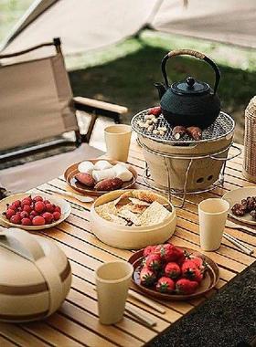 Camping Dish Set 17 PCS Detachable Camping Plates And Bowls