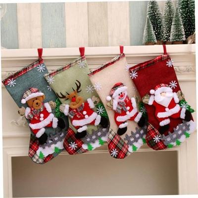 christmas decoration tree Large Christmas stocking gift bag