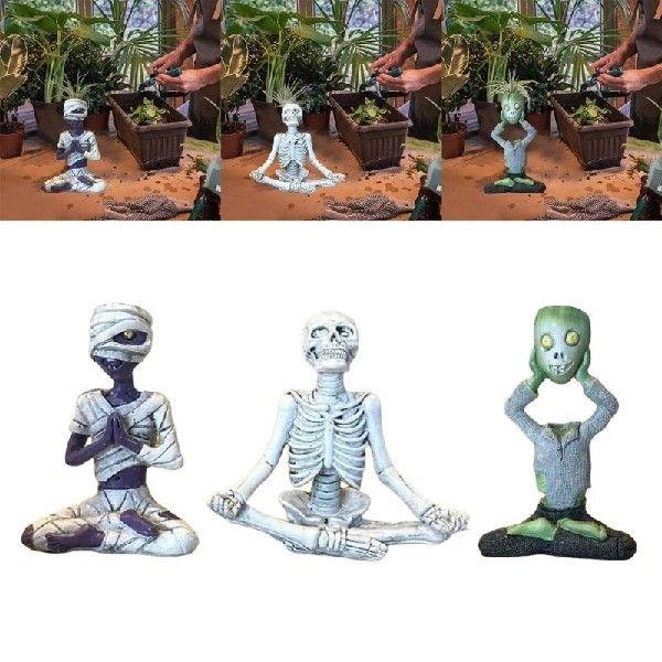 Eye Catching Halloween Mummy Skull Ornament for Halloween