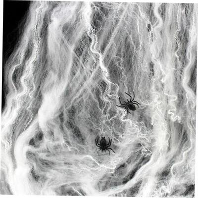 Halloween scene ambiance decorate spider cotton web silk万圣