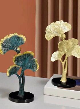 Nordic Ginkgo Biloba Ornament Leaf Sculpture Home Decor