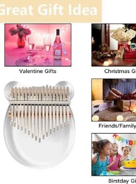 17 Key Kalimba Thumb Piano Transparent Flower Kalimba