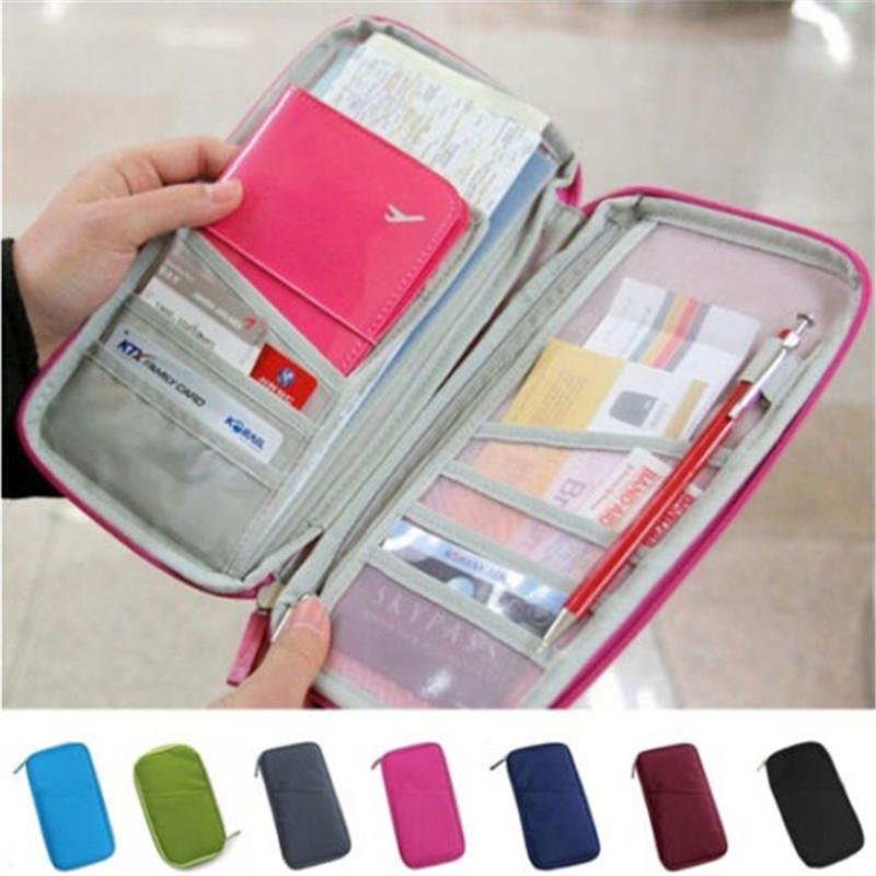 Travel Wallet Passport Credit ID Card Holder Organizer Cash