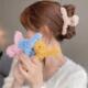 clip grab female Hair shark plush hair accessories