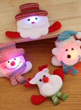 Light Up Christmas Brooch - Santa Snowman Bear Pin Gift圣诞