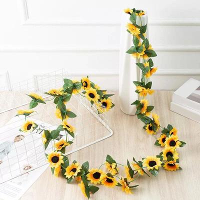 Sunflower Garland for Decoration Imitation Silk Material Bou