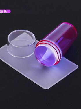 Clear Jelly Nail Stamper + Scraper Silicone Polish Stencil T