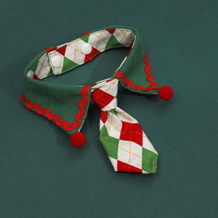 Christmas Collar Bow Halloween Dog Pet Bib Scarf Tie