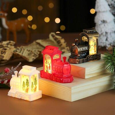 Train Candle Night Light, Christmas Decoration Gift