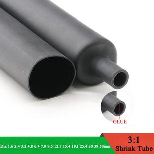 With Diameter Glue Wall Double Tube Shrink Heat