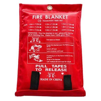 2pcs Fire Suppression Blanket Flame Retardant Protection