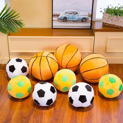 Football and basketball plush toys Creative spherical doll