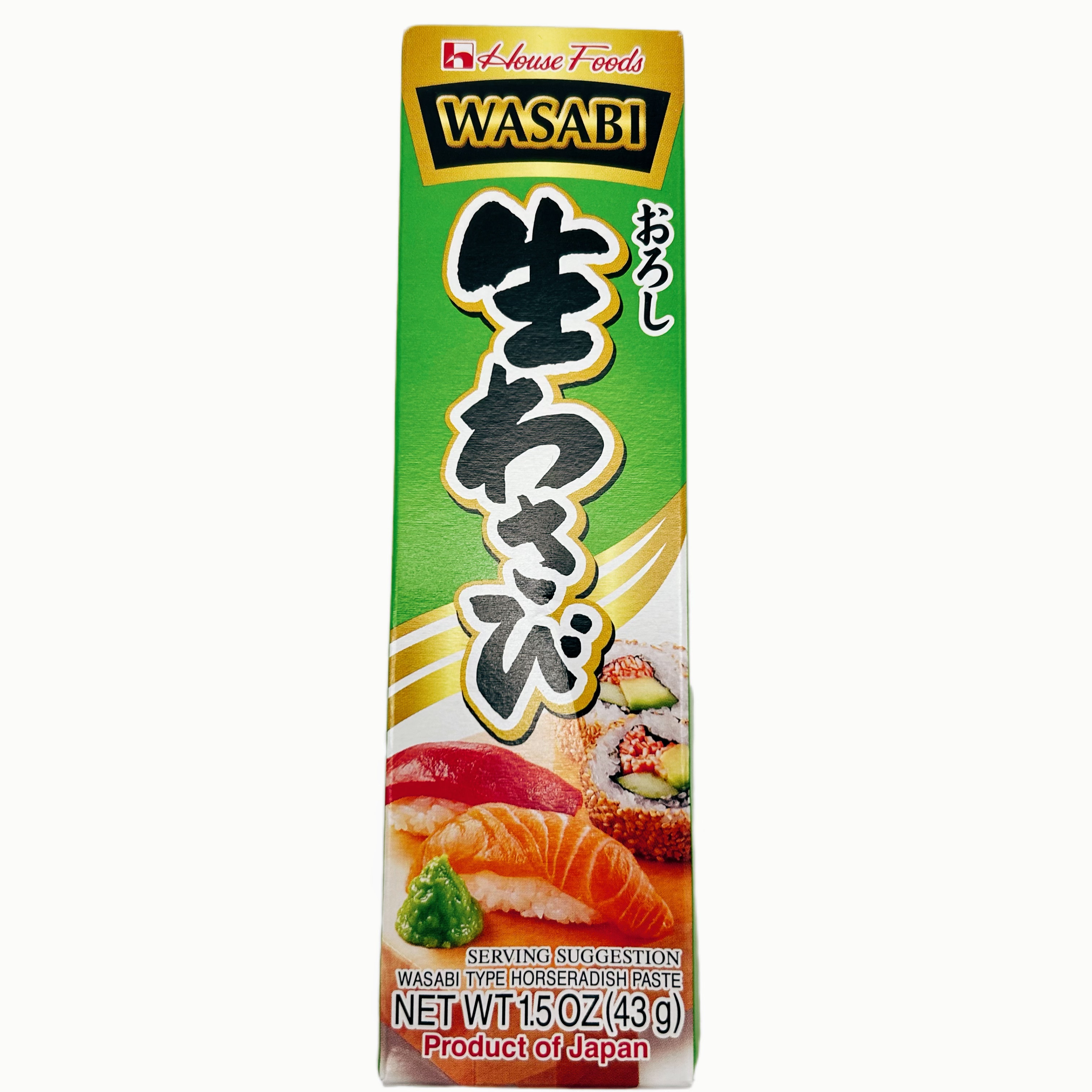 特价日本进口好侍山葵芥末酱寿司食材日料刺身辣根青芥芥末膏调料