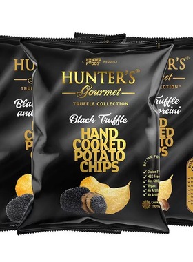 迪拜进口恒特乐Hunter's薯片黑松露奶酪牛肝菌味组合零食125g袋装