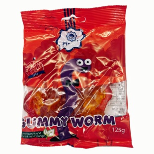 临期特价 法国进口倍乐果迷你香蕉味糖125g虫虫软糖凝胶糖果零食