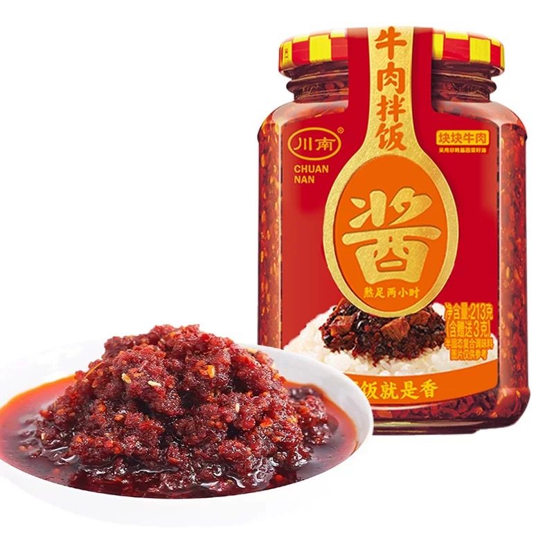 特价川南香辣牛肉酱瓶装油辣子辣酱下饭菜拌面酱辣椒拌饭酱配菜