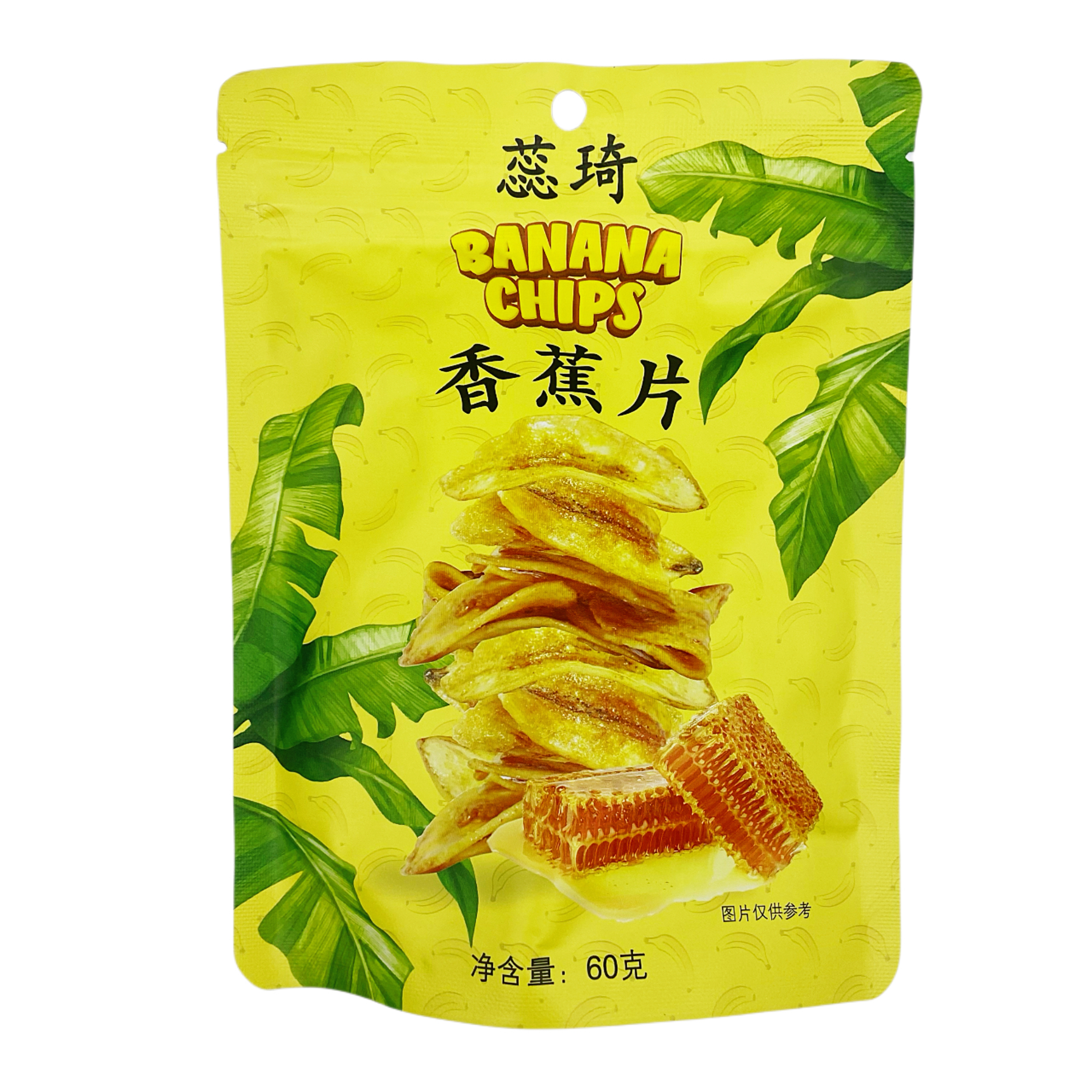 菲律宾进口蕊琦香蕉片蜂蜜焦糖味60g薄脆干脆片水果干零食品