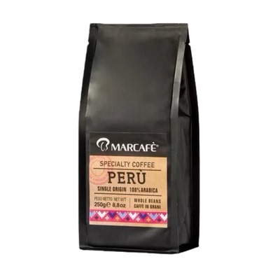 意大利进口MARCAFE玛克奇精选咖啡豆秘鲁巴西印度250g袋装包装