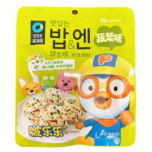 韩国清净园拌饭调味料蔬菜味24g海苔做包饭用的食材配料紫菜碎