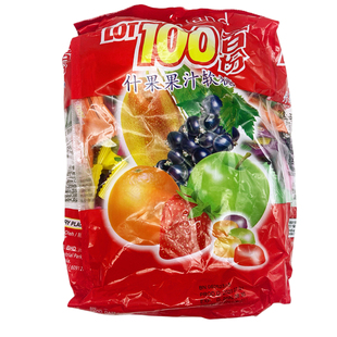 马来西亚LOT100分多口味芒果水果喜糖特价 一百份果汁软糖1kg