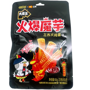 特价盐津铺子大魔王火爆魔芋丝三养火鸡面酱味零食解馋小休闲50g