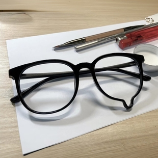 流泪眼镜框可爱日系哭哭眼镜无镜片滴泪眼镜架高级感镜架素颜神器