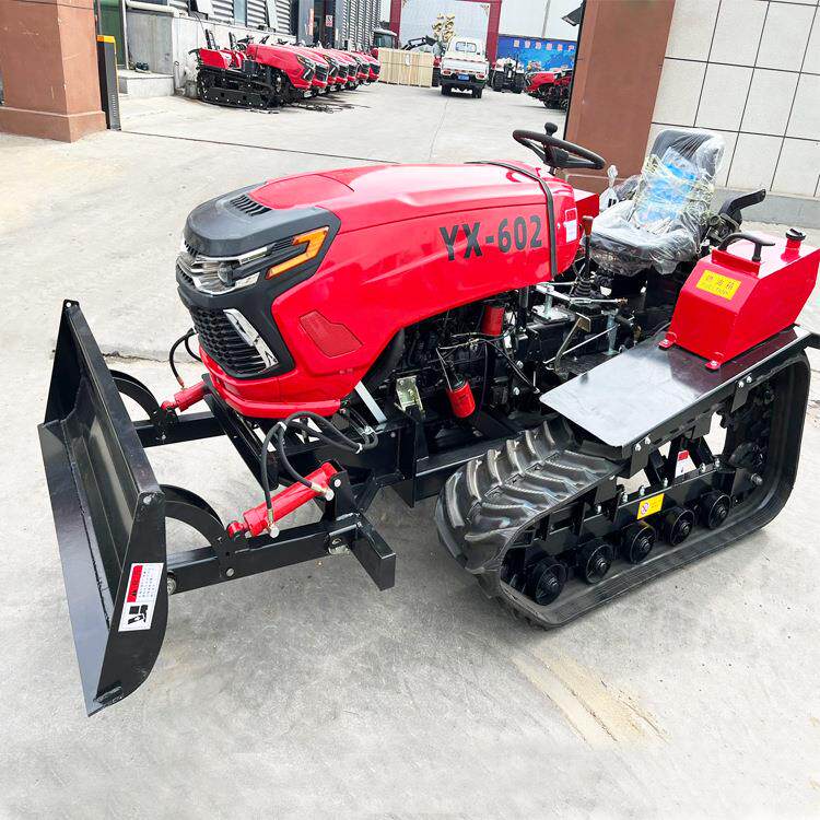 502水旱两用履带拖拉机水田除草旋耕机家用25马力旱地款拖拉机