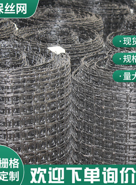 土工格栅双向塑料养殖圈地围栏园林隔离防护网土工格栅黑色塑料网