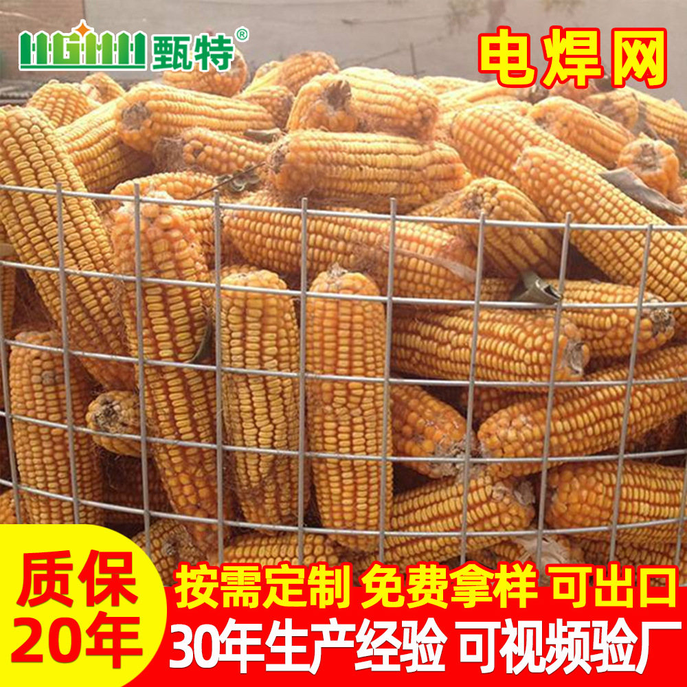 玉米囤网养殖圈地围栏网镀锌钢丝网建筑工地内外墙抹灰网电焊网卷