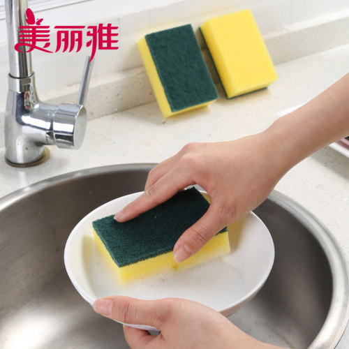 强力去污海绵百洁布美丽雅