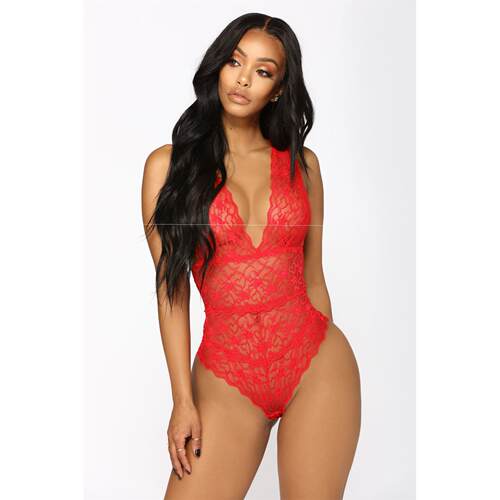 Sexy lace stitching jumpsuit sexy pajamas sexy lingerie