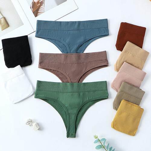 Thong Ladies Sexy Plus Size Sports Fitness T-Line Panties