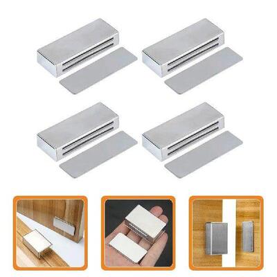 4 Pcs Magnetic Attraction Closet Door Catch Latches