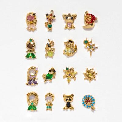 Pcs Exquisite Cartoon Heart Earrings For Women Bling Zircon
