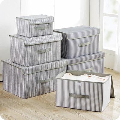 closet storage box fabric box folding clothes quilt packing