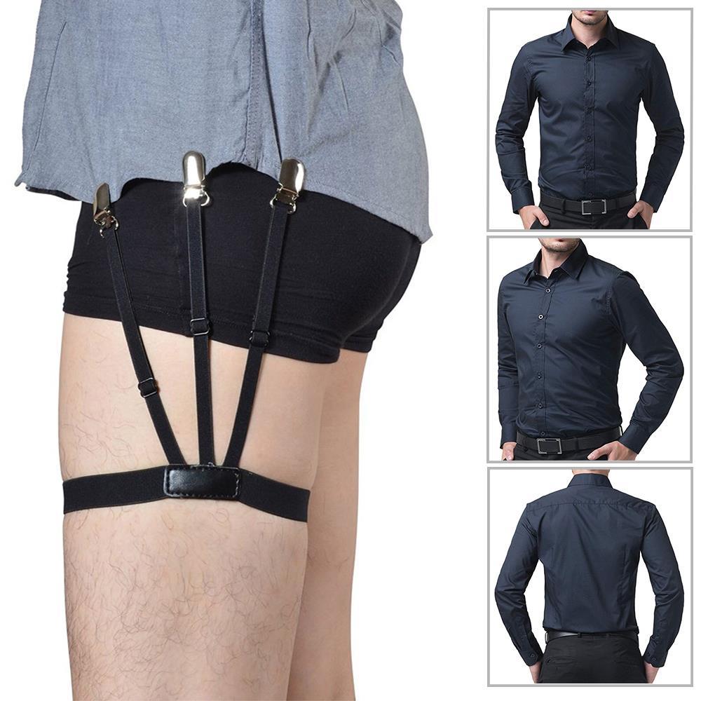 Adjustable Shirt Holder Stays Elastic Men Suspenders Gentlem