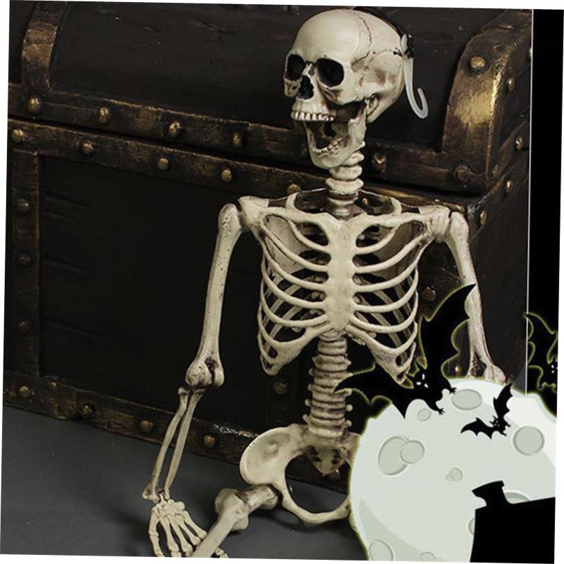 Halloween artificial plastic skeleton props display骷髅架01