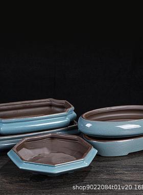 Ge kiln ceramic bonsai flower pot landscaping micro landscap