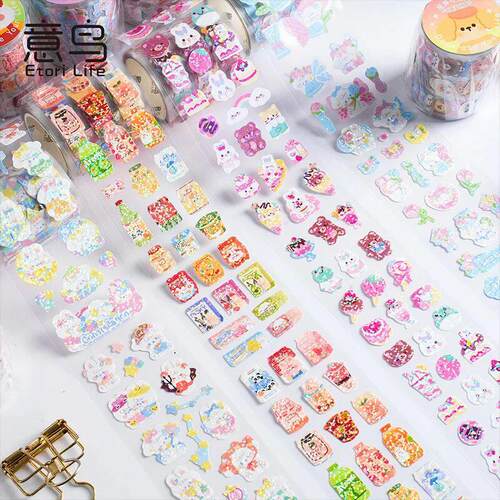 Etori Life 1Roll/Box Instagram Cute Cartoon Animal Guka Tape