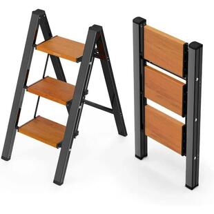Step Ladder with Widened Pedals, Folding Step Stool with Ant