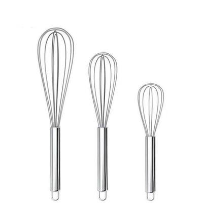 Egg Whisk Stainless Steel Kitchen Wire Balloon Milk Beater