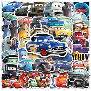 10/30/50pcs Cute Cartoon Cars Lightning McQueen Stickers Sk
