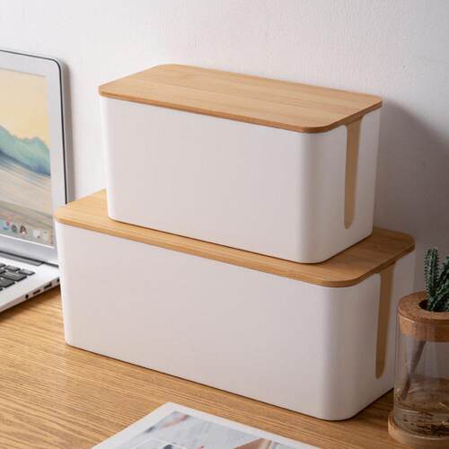 Plastic wire storage box power plug board cable box 收纳盒
