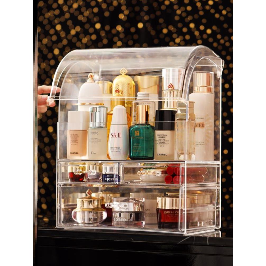 Portable Transparent Makeup Organizer Storage Box Acrylic 1