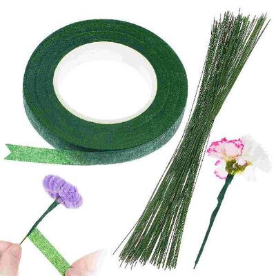 150 Pcs Artificial Flower Stems Green Floral Tape for