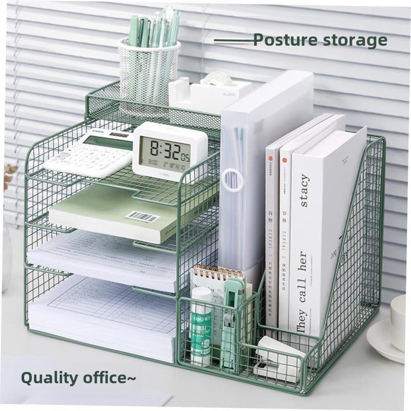 1Pc Desk File Folder Document Paper Organizer Storage Holder