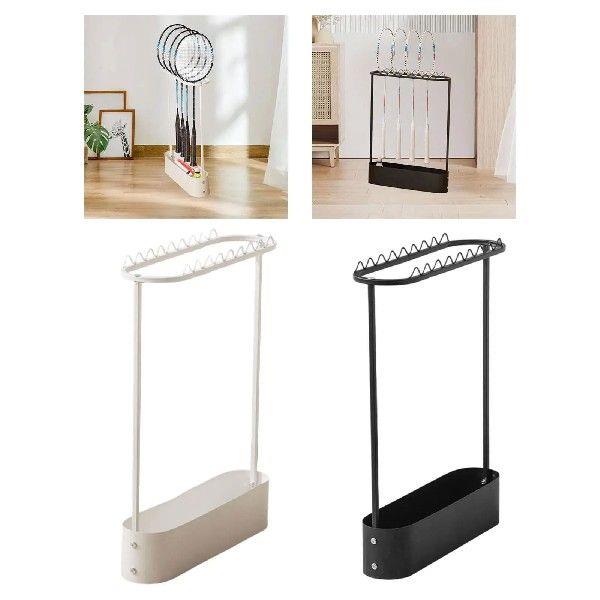 Badminton Racket Storage Rack Floor Standing Home